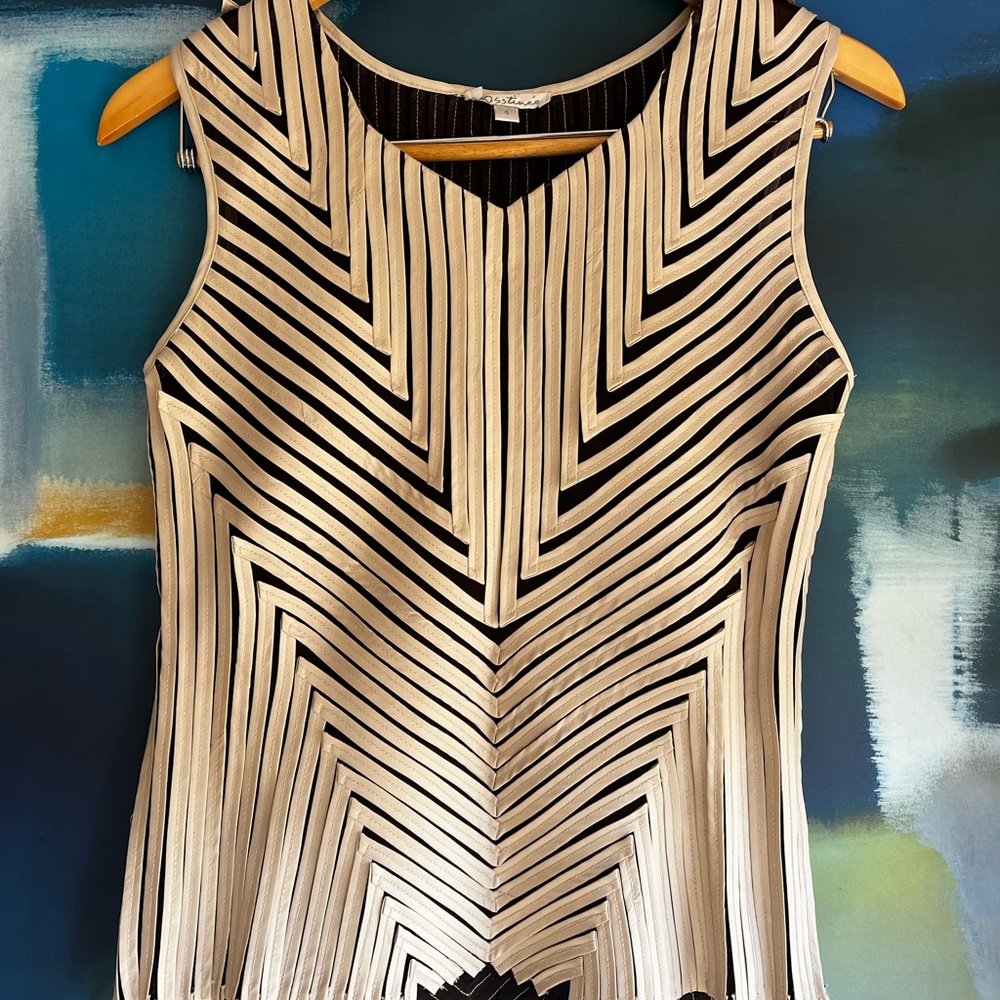Obstinee geometric tank top sleeveless top
